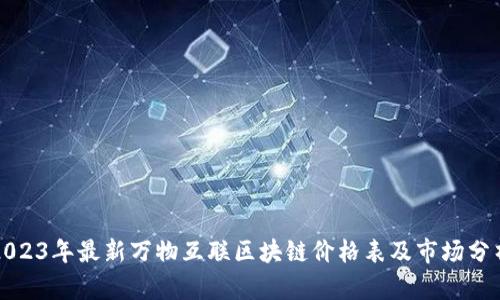 2023年最新万物互联区块链价格表及市场分析